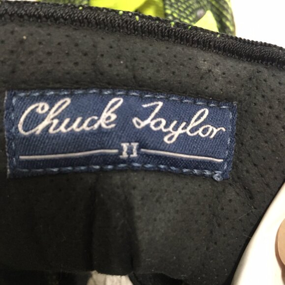 Converse Chuck Taylor 2 Neon Green and Black High Top Sneakers - Picture 6 of 11